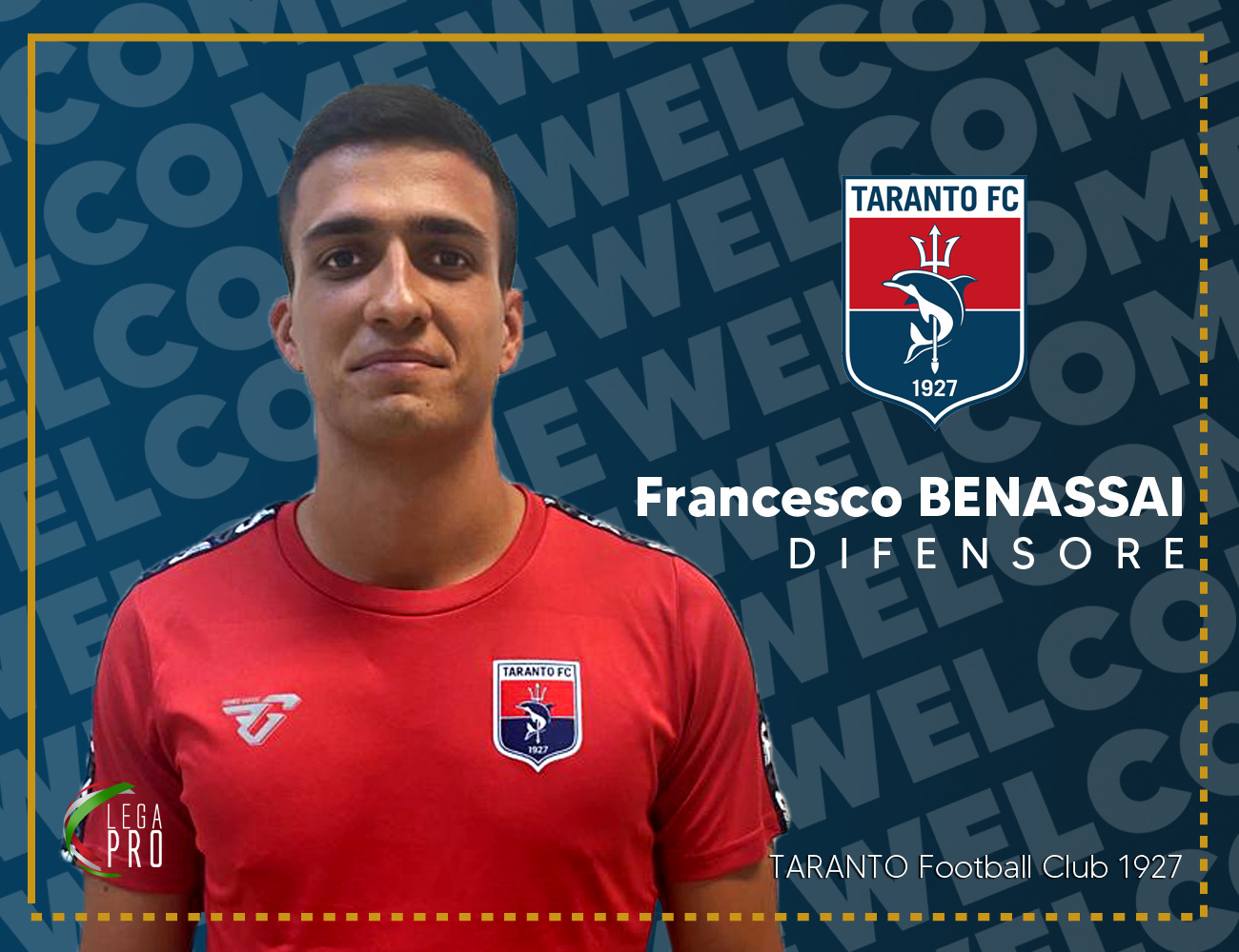 Taranto FC : Francesco Benassai è un calciatore rossoblù