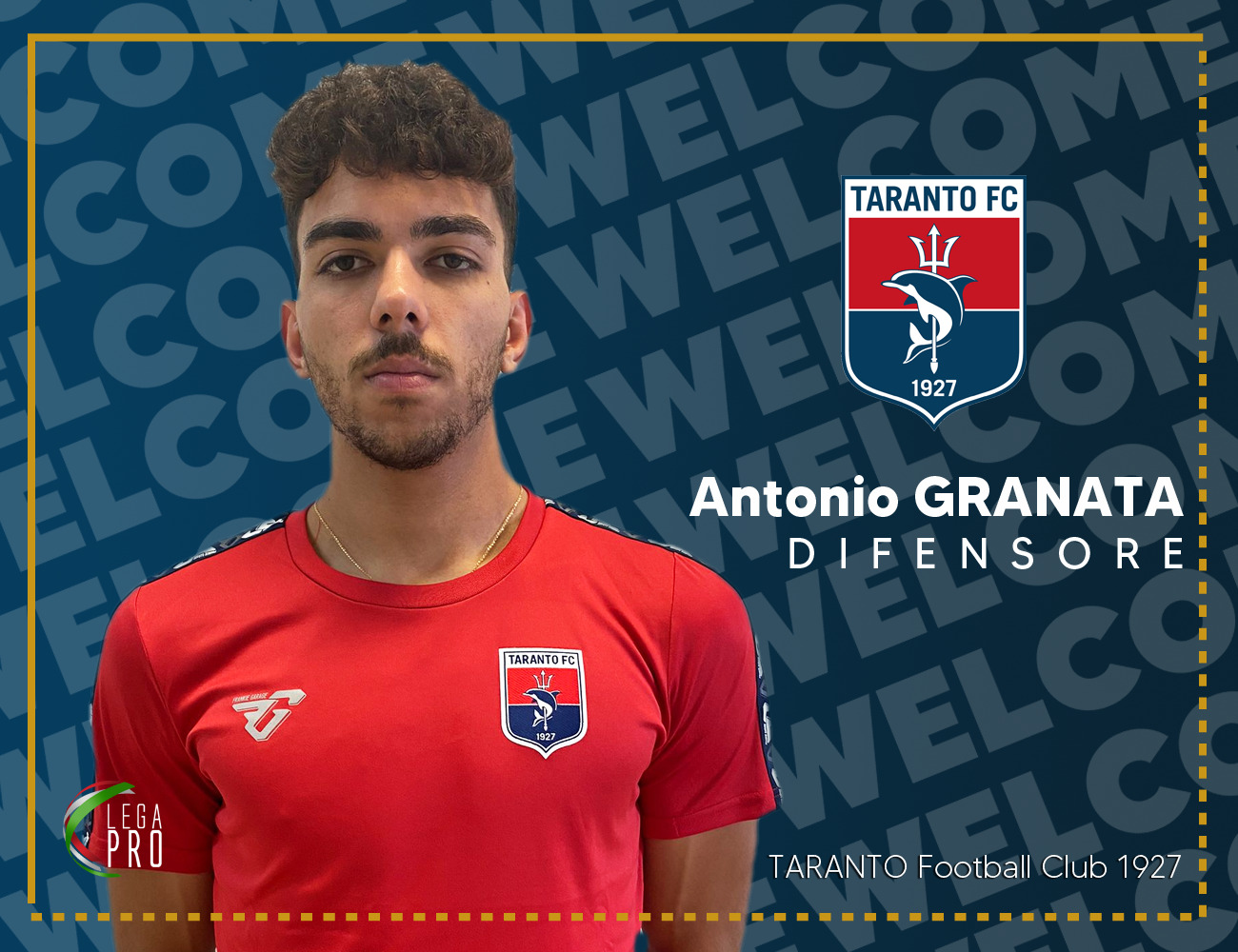 Antonio Granata è un nuovo calciatore rossoblù