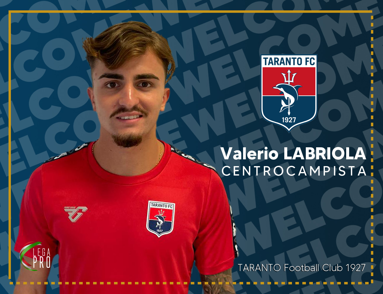 Valerio Labriola è un calciatore rossoblù