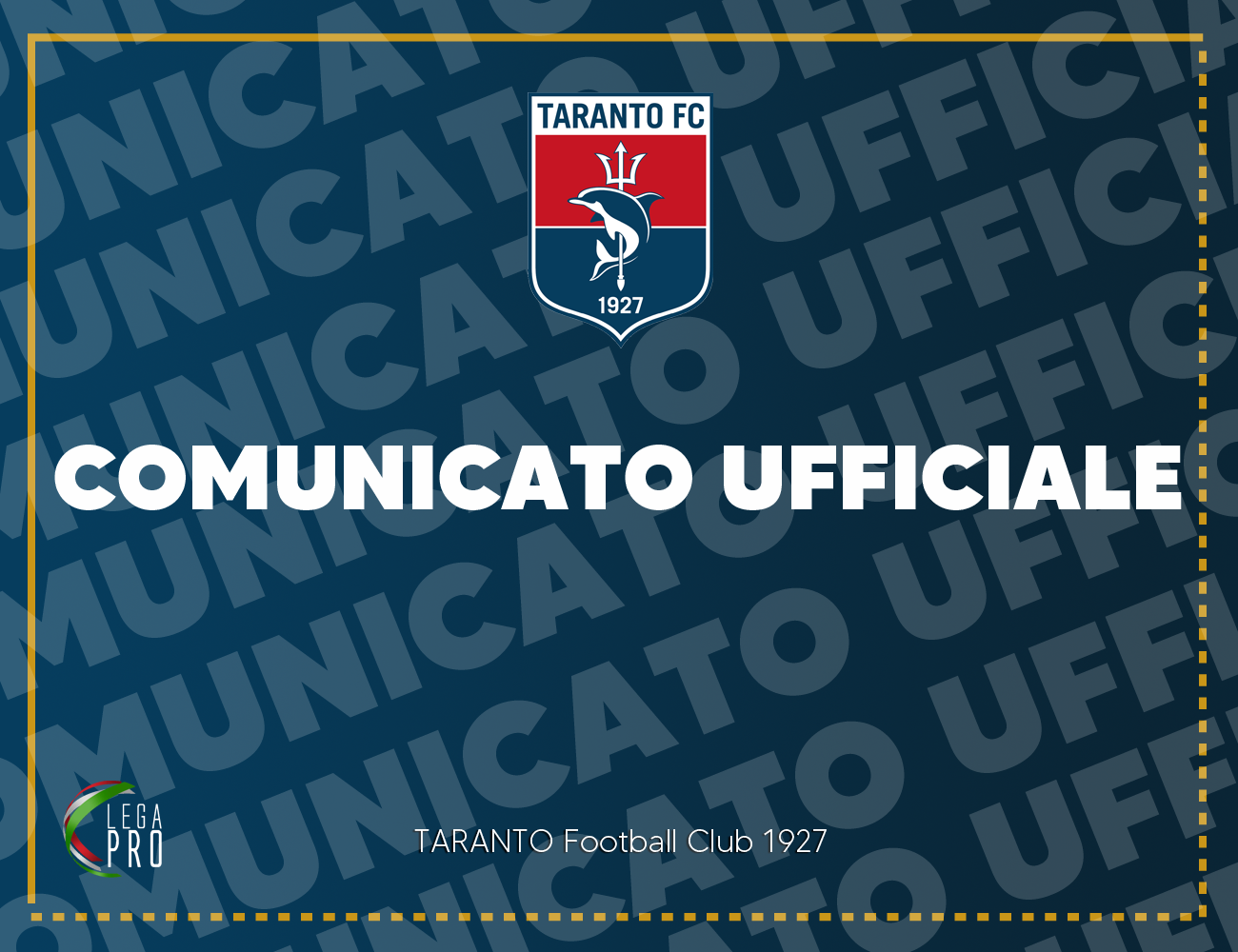 Taranto F.C Covid-19: ulteriori 2 positività