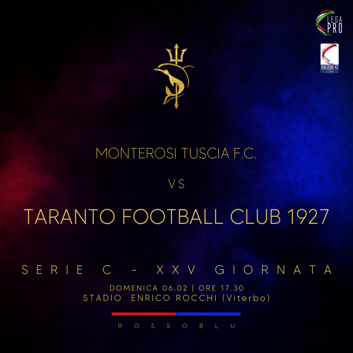 Monterosi Tuscia-Taranto FC: vietata la vendita dei tagliandi