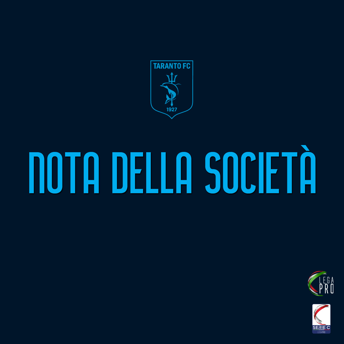 NOTA DELLA SOCIETÀ