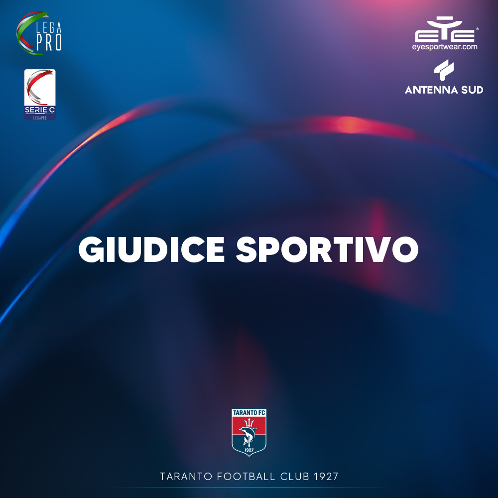 GIUDICE SPORTIVO – I TURNO PLAYOFF